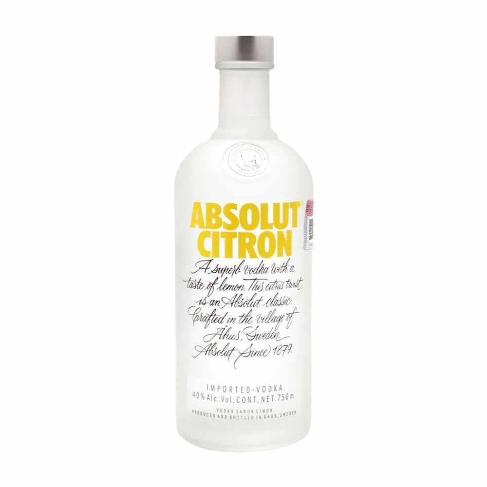 Absolut Citron Vodka 750ml