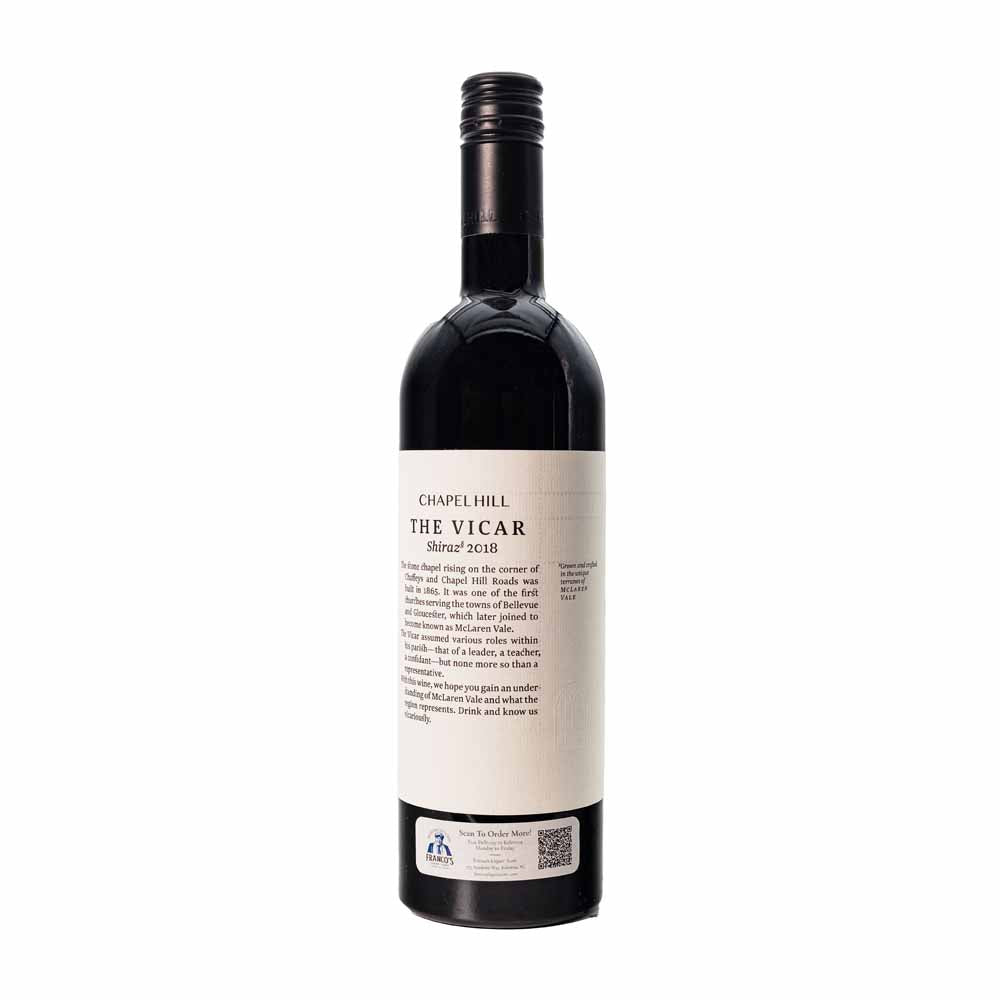 CHAPEL HILL The Vicar Shiraz 2018
