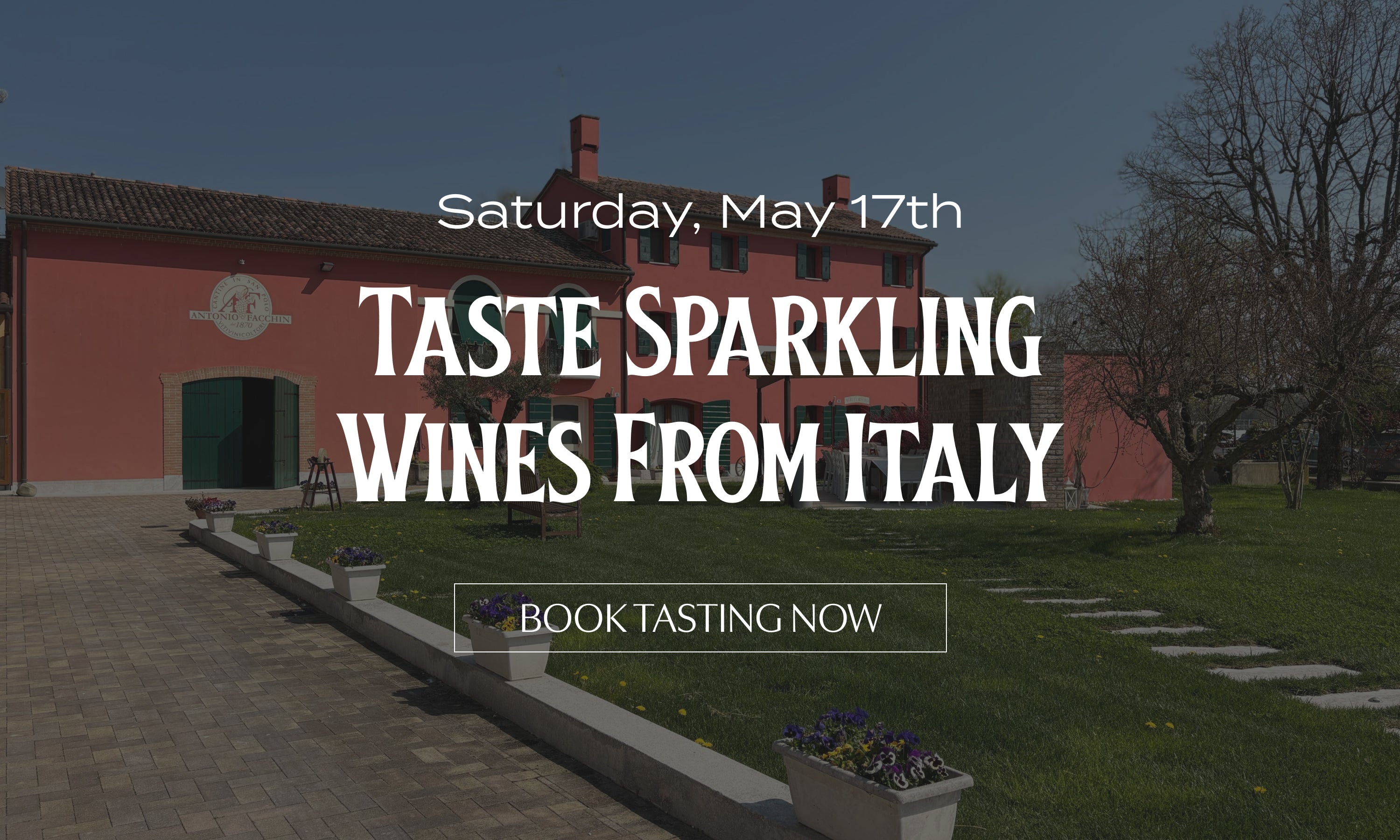 Decorative corn with text promoting 'Turkey Approved Wines' tasting event.