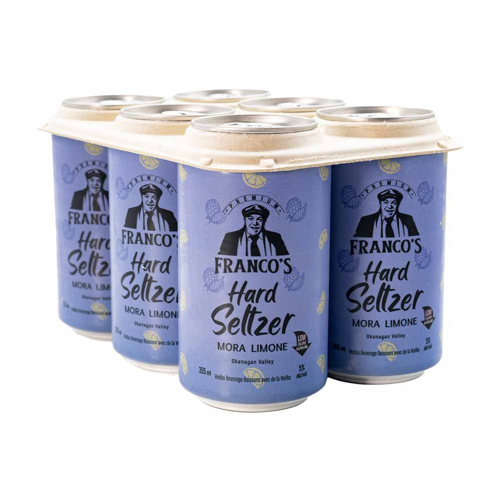Franco's Seltzer Blackberry Lemon 6 AR