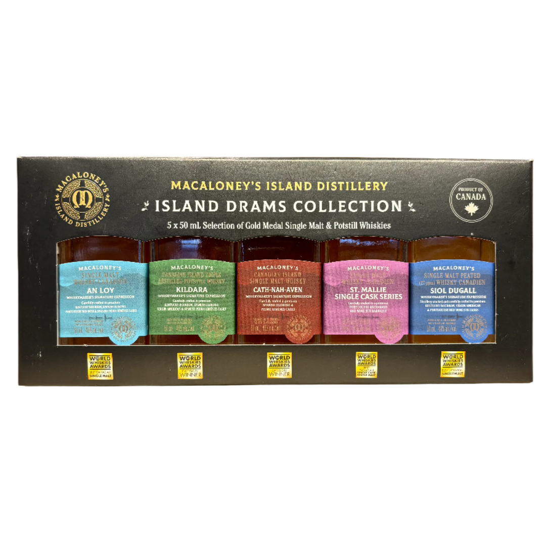 Macaloney's Island Dram Tasting Selection Canadian Island Single Malt Whisky