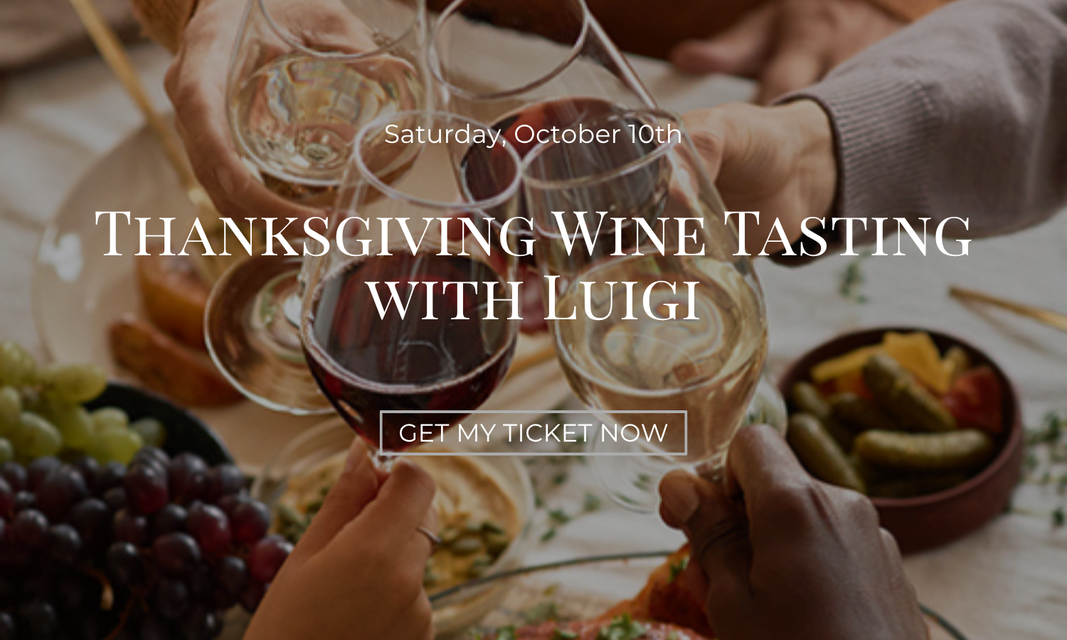 Decorative corn with text promoting 'Turkey Approved Wines' tasting event.