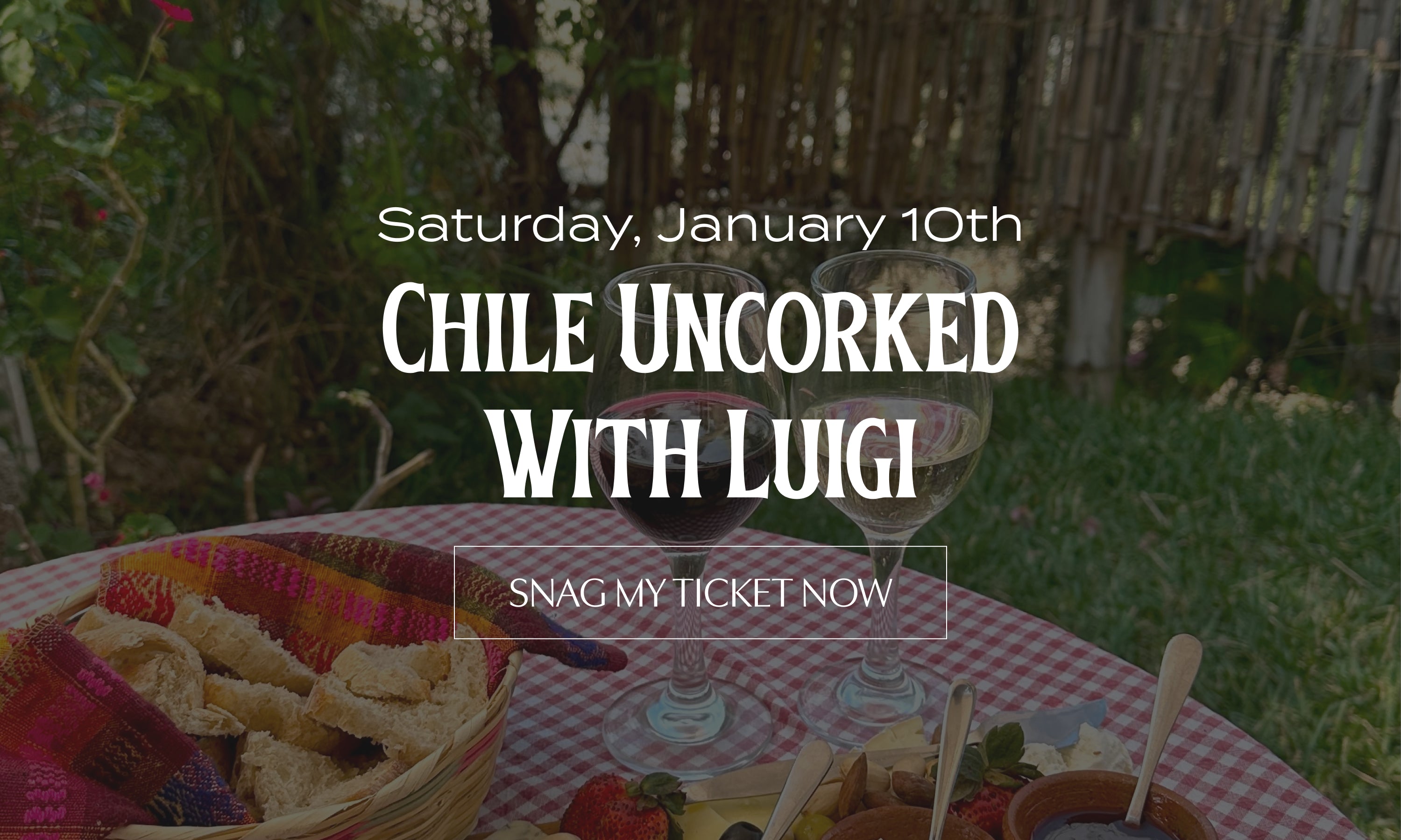 Decorative corn with text promoting 'Turkey Approved Wines' tasting event.