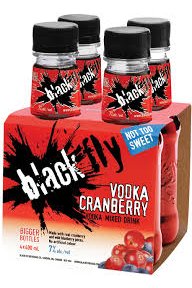Black Fly Vodka Cranberry 4 PB - francosliquorstore