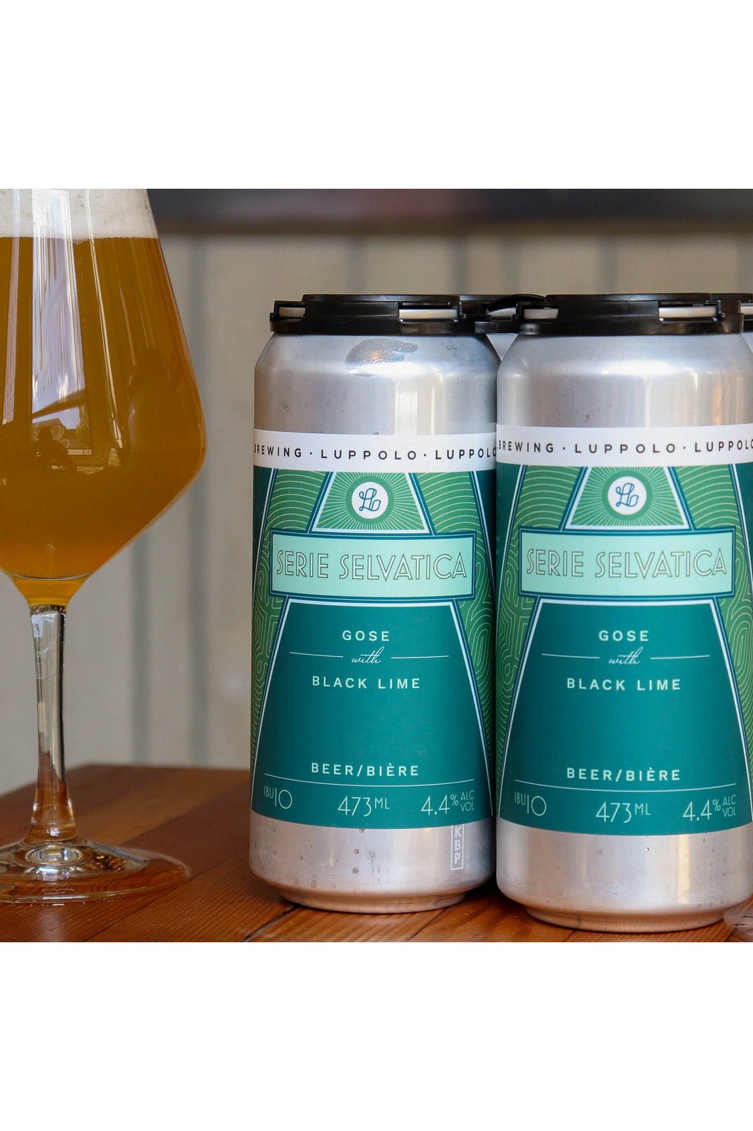 Luppolo Gose with Black Lime 4 AR - francosliquorstore