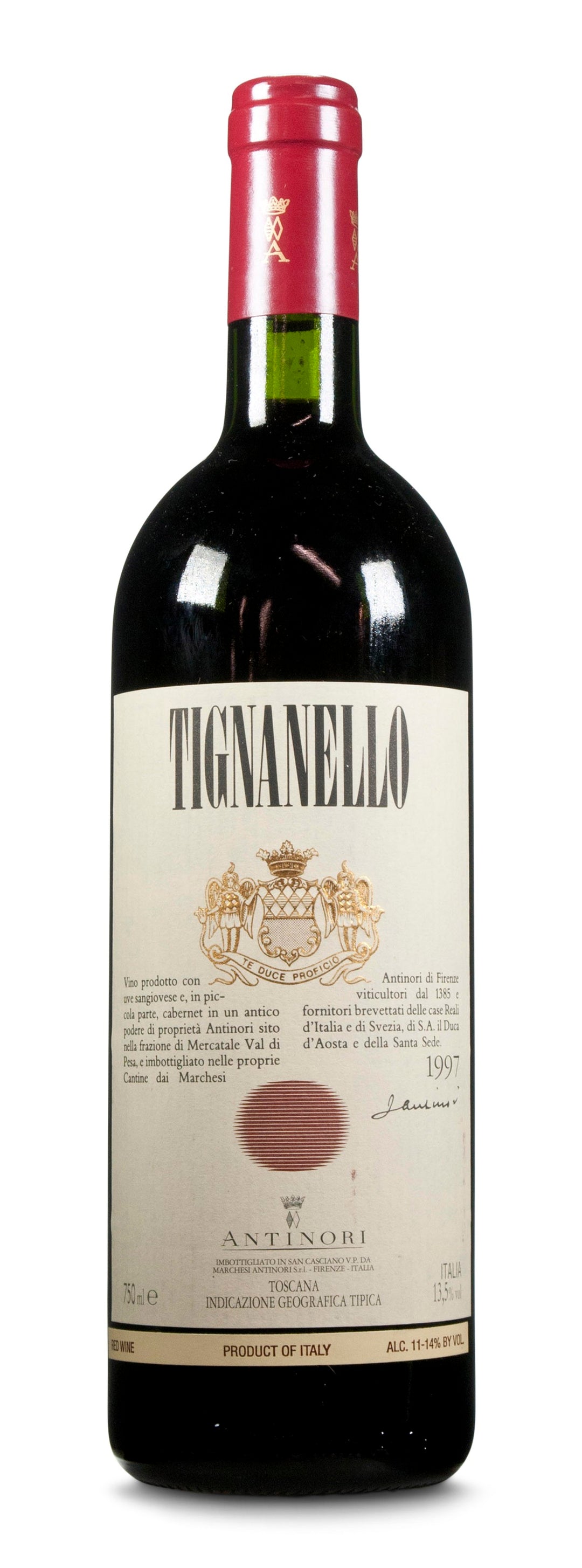 Antinori Tignanello 1997 1.5 Lt Label Price
