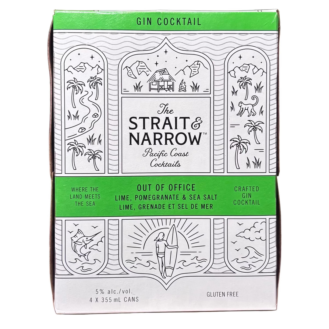The Strait and Narrow - Out of Office GIN Cocktail Can 4AR