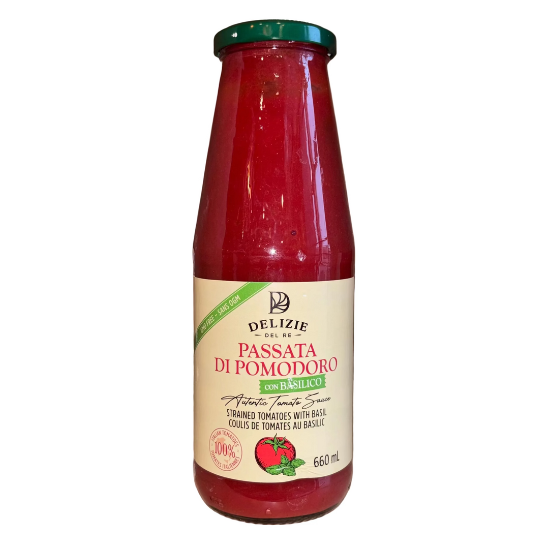 Delizie Del Re Passata with Basil 660g