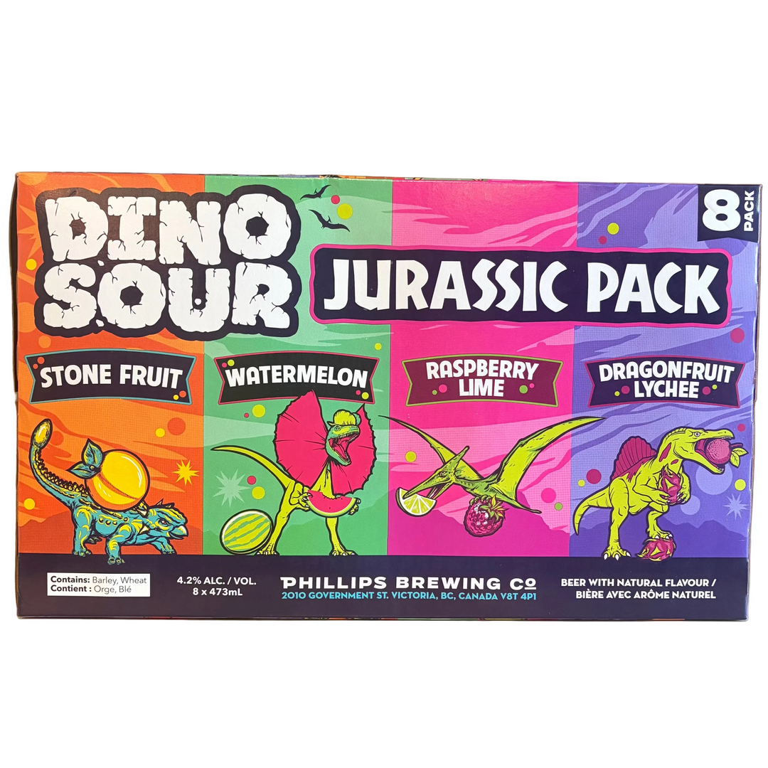 PHILLIPS BREWING - DINOSOUR JURASSIC MIXED PACK TALL 8AR