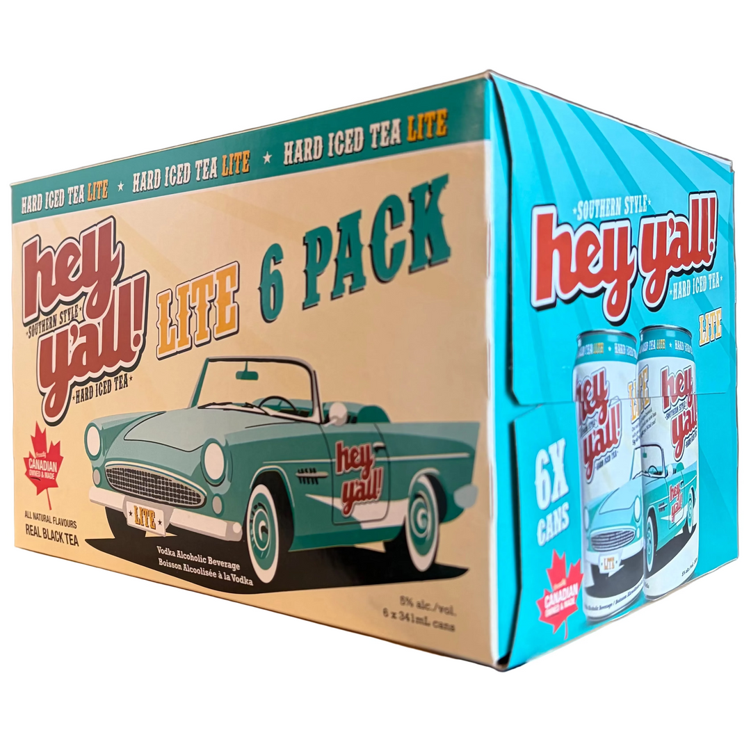 HEY Y'ALL - LITE - HARD ICED TEA 6AR