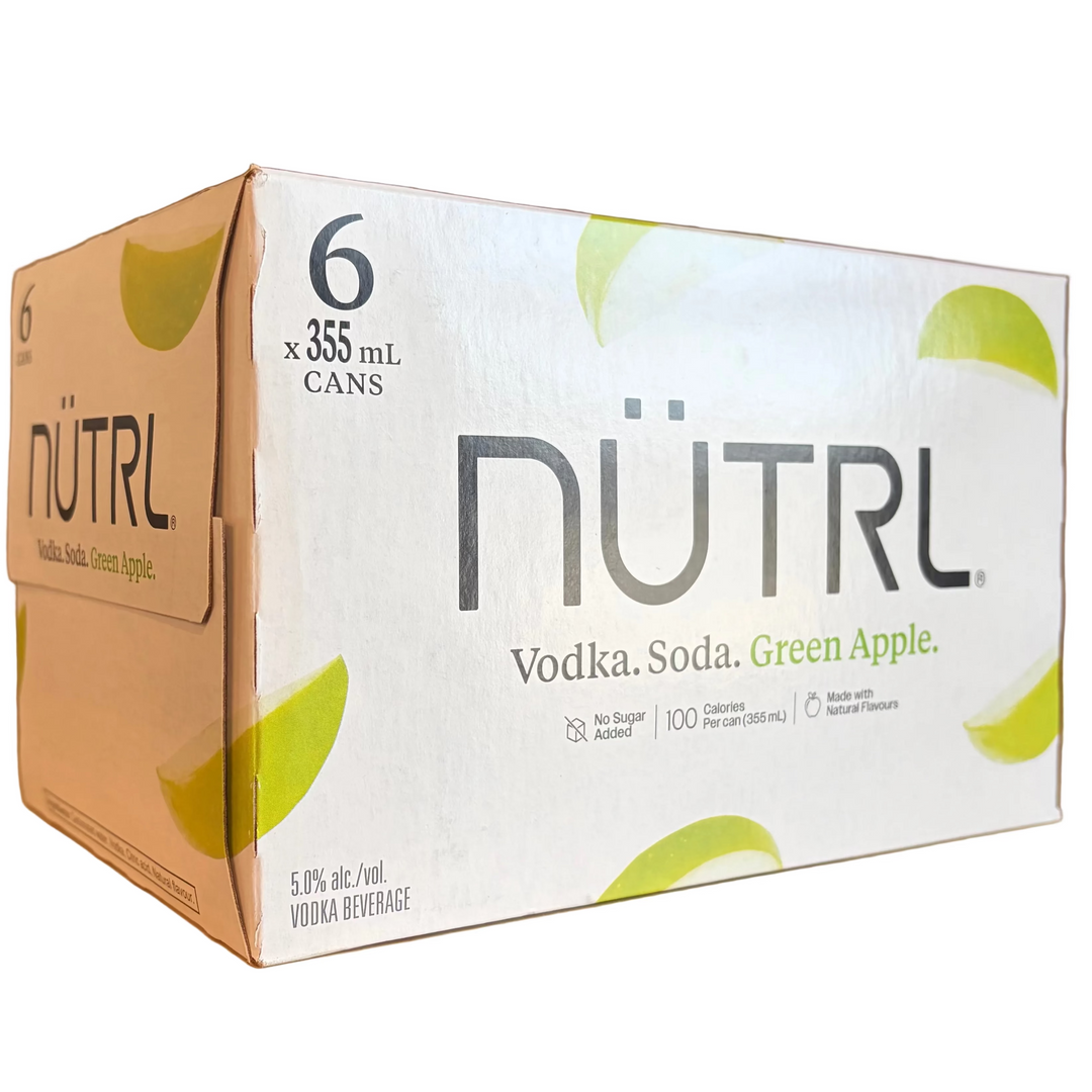 NUTRL - VODKA SODA GREEN APPLE 6AR