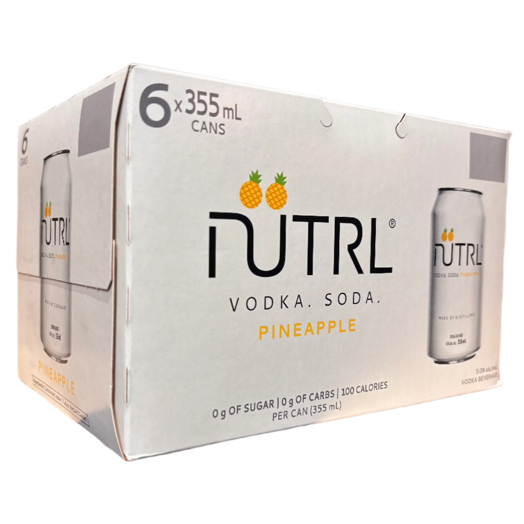 NUTRL VODKA SODA PINEAPPLE 6 AR