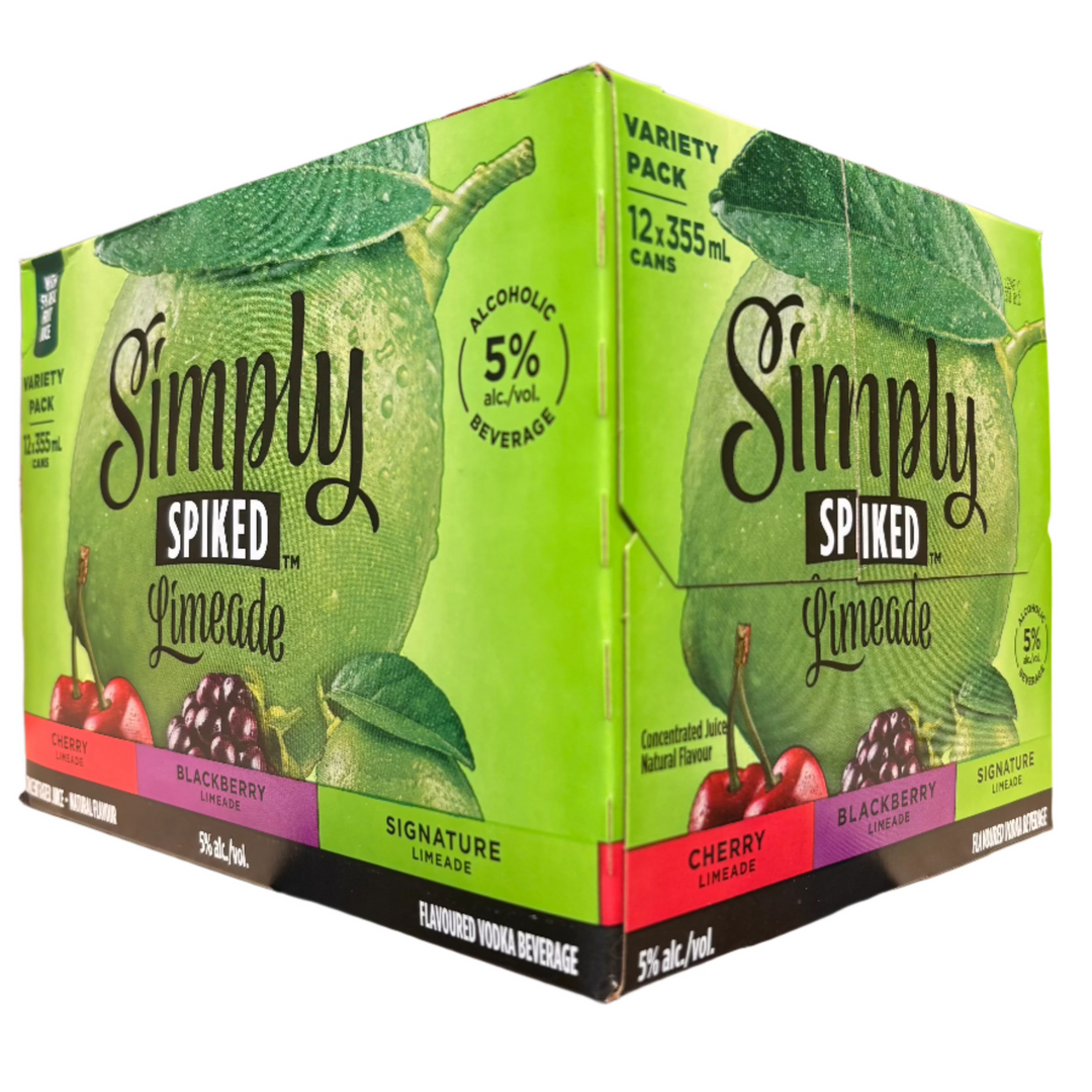 SIMPLY SPIKED - LIMEADE VARIETY PACK 12AR