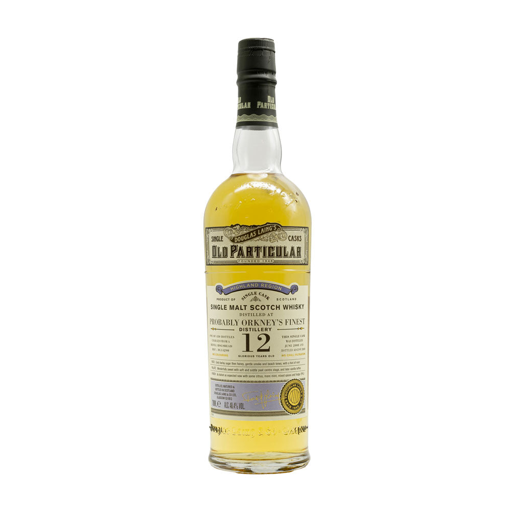 Old Particular Orkneys Finest 12 Year Scotch Whiskey