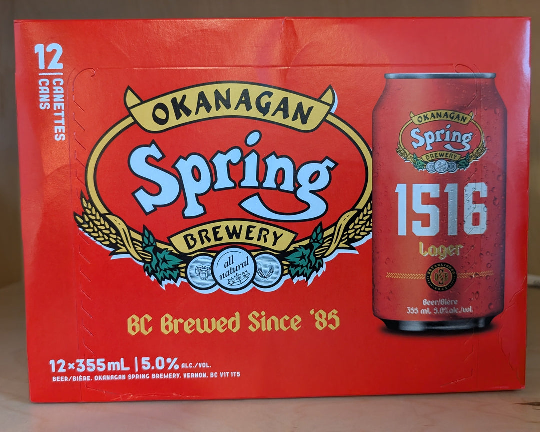 Okanagan spring 1516 lager 12 AR