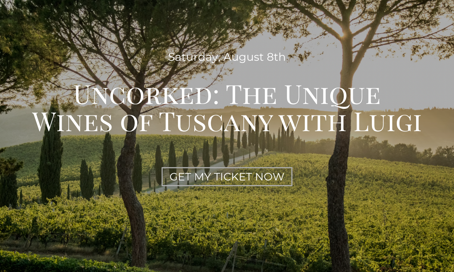 Decorative corn with text promoting 'Turkey Approved Wines' tasting event.