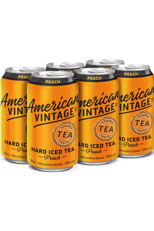 American Vintage Hard Iced Tea Peach 6 AR - francosliquorstore