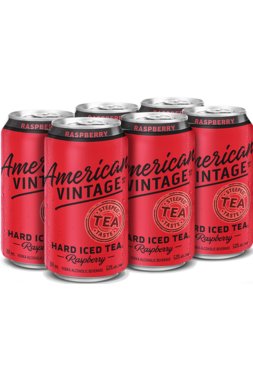 American Vintage Hard Iced Tea Raspberry 6 AR - francosliquorstore