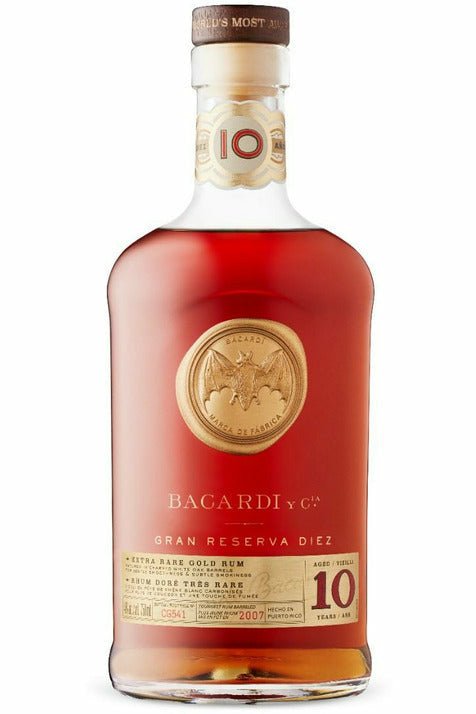 Bacardi 10 Year Old Gran Reserva Gold Rum - francosliquorstore
