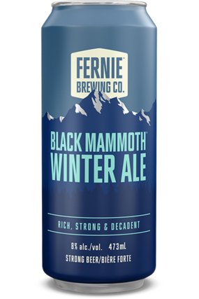 FERNIE BREWING - BLACK MAMMOTH WINTER ALE SNG - francosliquorstore