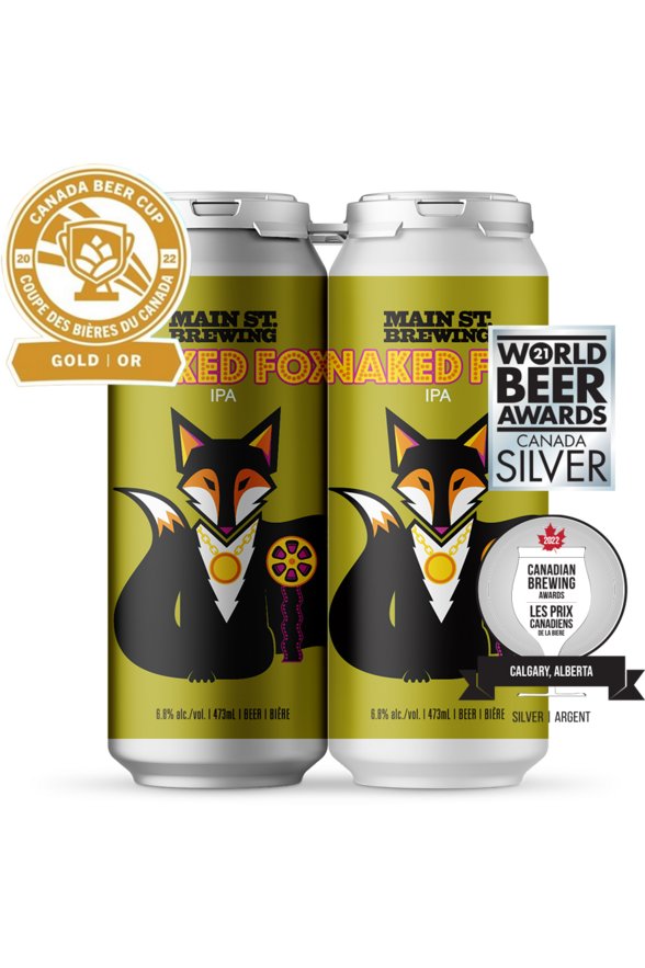 Main Street Naked Fox IPA 4 AR - francosliquorstore