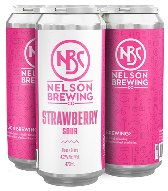 NELSON - STRAWBERRY SOUR 4 AR - francosliquorstore