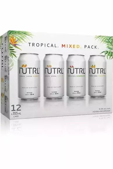 Nutrl Vodka Soda Tropical Mixer 12 AR - francosliquorstore