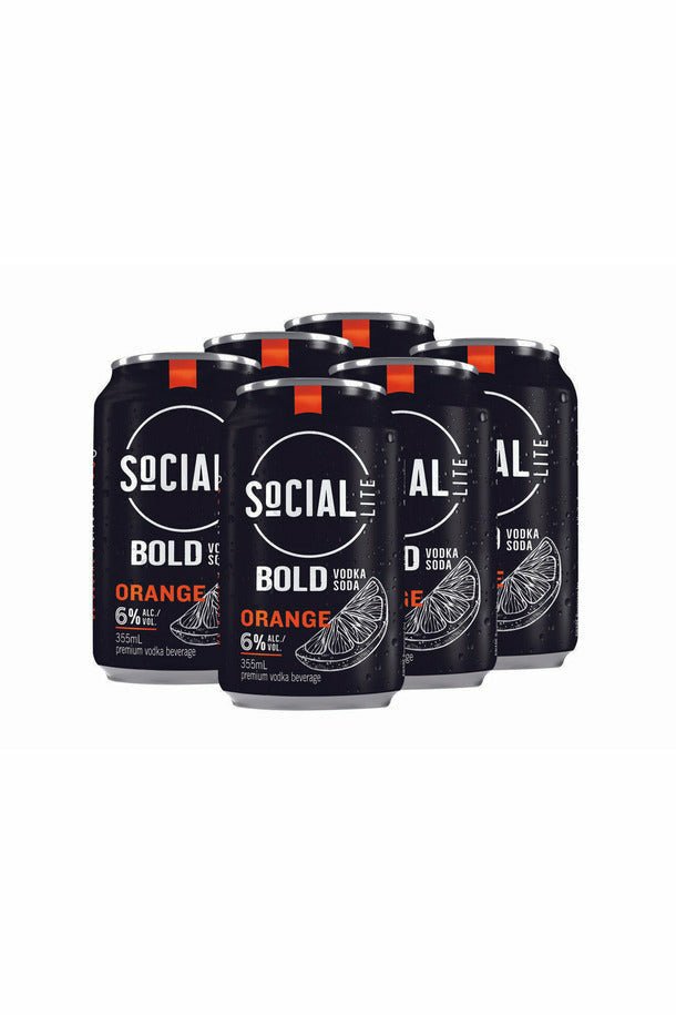 Social Lite Bold Orange Vodka Soda - francosliquorstore
